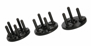 Fixed Finger Plate, FFP10B, 5x135mm & 5×4.25″, 5 Tapered Fingers, 40mm I.D.